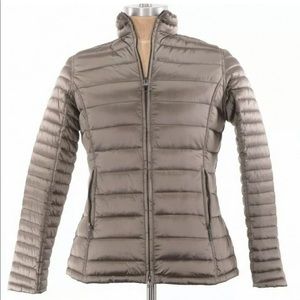 Barbour Clyde puffer jacket in bronze size 6